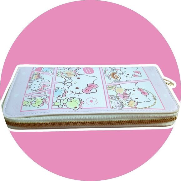 Hello Kitty Clutch Wallet Zippered  New  Card Holder,Phone.Unbranded - Picture 3 of 5